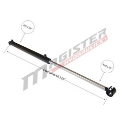 Hydraulic Cylinder For Loader Welded Double Acting 2″ Bore 19.25″ Stroke 2×19.25