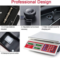 Digital Price Computing Scale 66Lb/30Kg Commercial Produce Scale