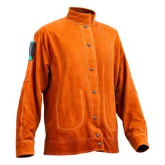 VEVOR Flame-Resistant Welding Jacket Heavy Duty Leather Safety Jacket XXL