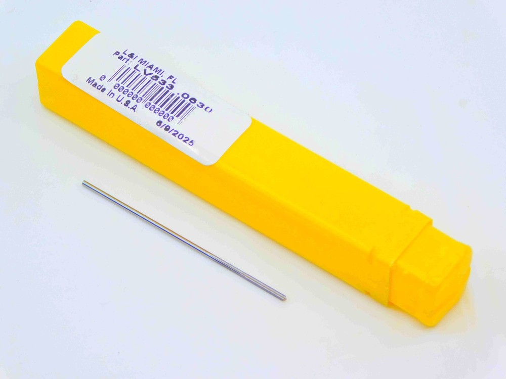 NEW L & I 0.063 OD HSS REAMER 4 FL .063 .0630 1/16 .0625 +.0005 OVERSIZE USA
