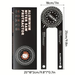7″ Aluminum Miter Saw Protractor, Rustproof Angle Finder Tool for Woodworking