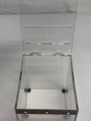 Clear Acrylic Parafilm M & Foil Dispenser 2-Slots 4-3/4”L x 6-3/4”W x 6-3/8”H