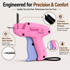 Stitch Gun for Clothes – Handheld Stitch Gun, No-Sew Hemming Tool & Tagging Gun