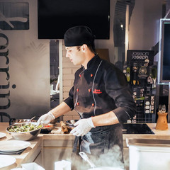 Chef Hat for Men Women – Adjustable Tie Back Chef Cap – Breathable Cotton Skull