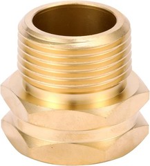 2 Pack Brass Garden Hose Adapter, 3/4″ GHT Female x 3/4″ NPT Male Connector, ..