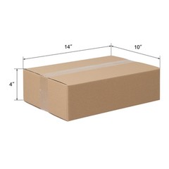 50 14x10x4 Cardboard Paper Boxes Mailing Packing Shipping Box Corrugated Carton