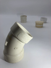 Nibco 1-1/2 inch PVC Lot 45-Degree Slip x Slip Elbow, Threaded Plug, & Coupler