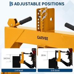 Category 1 3 Point Quick Hitch with 2in Receiver 3000lb Adjustable Tractor Hitch