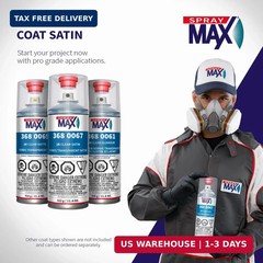 SprayMax 2K Semi Matte Clear Coat | 2K Automotive Satin Clear Coat Spray Paint f