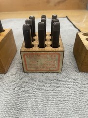 Young Bros Stamp Works 3/16” & Mark Rite 1/8” Steel Punch Numbers Sets
