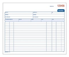 Adams Invoice Book, 2 Part, Carbonless, 50 Count (Pack of 1), White/Canary
