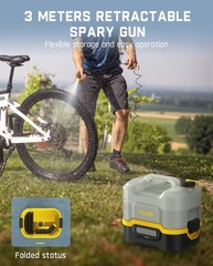 Fanttik NB8 Nano Portable Cordless Electric Sprayer w/2.1Gal Tank, Gray