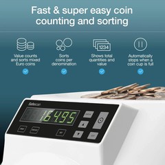 Safescan 1250 Commercial USD Coin Counting Sorting Counter Sorter