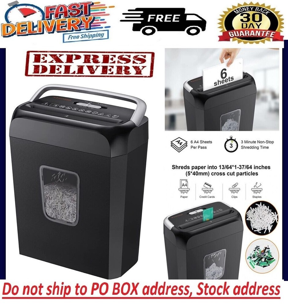 Paper Shredder Cross Cut Commerical Office DVD CD Credit Card Heavy Duty Destroy