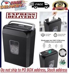 Paper Shredder Cross Cut Commerical Office DVD CD Credit Card Heavy Duty Destroy
