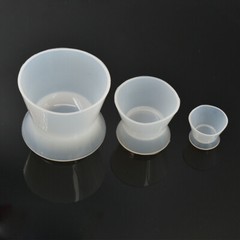 Dental Flexible Lab Silicone Dappen Dish Mixing Cup Suction Rubber No-Stick Bowl