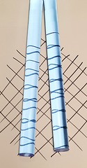 CLEAR BLUE FLUORESCENT ACRYLIC PLEXIGLASS LUCITE ROD 1” DIAMETER 12” INCH LONG