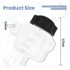 067-8090-00 Mower Hydraulic Fluid Expansion Tank 350ML Replacement for White