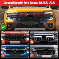 Upgraded 4 PCS Led Grill Lights Compatible with Ford Ranger T9 2022-2025 Fuse