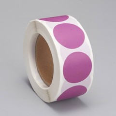Purple Blank Sticker Labels 500 each per roll Great for Orders Crafts work & Fun