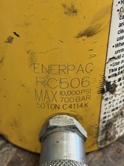 Enerpac RC506 50 Ton Hydraulic Cylinder Ram 6.25” Stroke Single Acting Tested