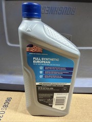 Valvoline European Vehicle Full Synthetic SAE 0W-40 Motor Oil 1 QT 1 QT, Gold