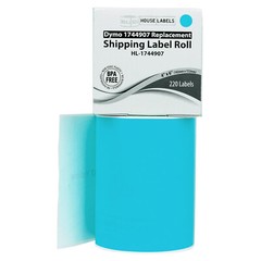 DYMO LW 1744907 BLUE 4XL 4×6 4″x6″ – TWO (2) Rolls All-Purpose Labels FREE SHIP