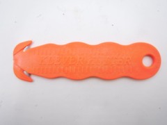 10 Pack KLEVER KUTTER Fixed Blade Safety Recessed 4-5/8″ Textured Grip Orange