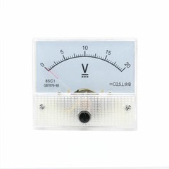 Analog Amp Panel Meter 2-30A 10-50V DC Ammeter Current Voltmeter Voltage 85C1