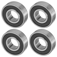 Caltric 6204-2RS 6204-2RDQE6 Side Rubber Sealed Ball Bearings 20x47x14 mm
