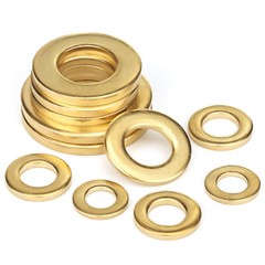3mm 4mm 5mm Form A Washers Flat Solid Brass Solid GB97 Metric Thickness 0.4-2mm