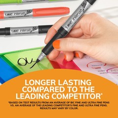 BIC Intensity Permanent Marker Colors, Fine Point, 36-CT (packaging may vary)