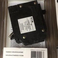 Eaton 20-amp 1-Pole Afci Plug-on Neutral Circuit Breaker BRP120AFCS 2-Pack New
