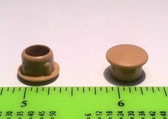100/PK ⭐Brown⭐ Hole Plugs 1/2″ Screw Covers Caps Cabinets Furniture (PAINTABLE)