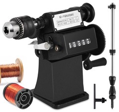 Coil Winding Machine 1/16″-1/2″ Manual Hand Winder with Counter for Guitar Picku