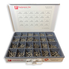 1,266 PCS Stainless Phillips Pan Head Sheet Metal Screw Assortment Fastener Kit