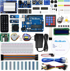 Arduino UNO R3 Super Starter Kit with Sensors, LCD, Motor Modules & Tutorial Set