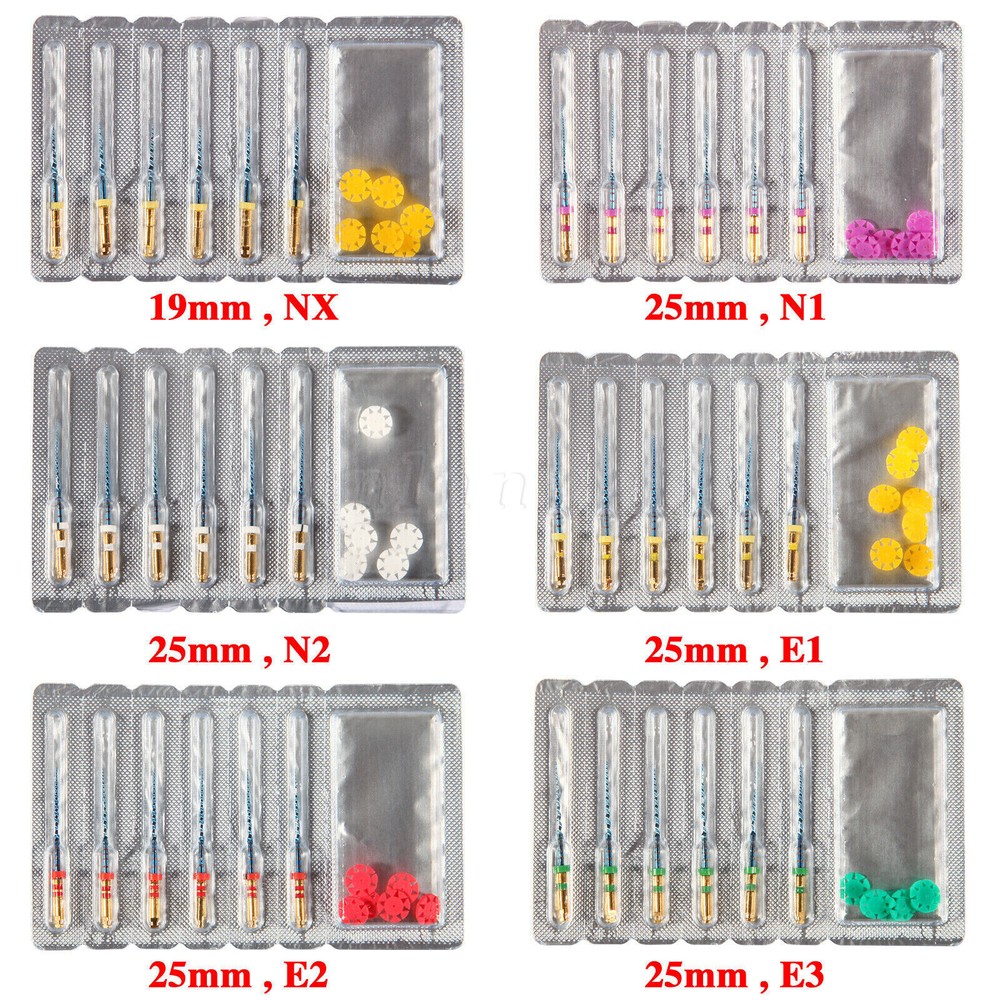 Dental NiTi Super Rotary Files Heat Activated for Endodontic Endo Motor 25mm USA