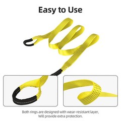 2 Pack 6′ x 2″ Lifting Sling Straps, 6 Feet Heavy Duty Lift Rigging Strap Tre…
