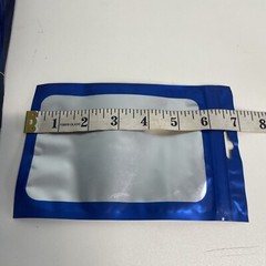 98 Mylar smellproof Clear window Blue resealable bags 7×4.75 (entire bag) 98-Cou