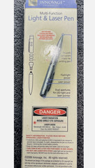1 New (3 in 1) LED LIGHT, RED LASER POINTER, + PEN Combo, with Case, 5 mW Power