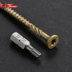 #10 * 3″ Deck Screws, (137Pcs) 2 Lbs.Exterior Wood Screws, Rust Resistant Epoxy