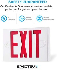 UL Listed-6 Packs Red Exit Light Battery Backup for Exit Signs Home/Busniess.