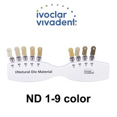 Dental IPS Natural Die Material Shade Guide Ivoclar Vivadent ND1-9 Abutment