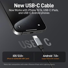 Rifle Borescope USB C Camera iPhone 15/16 Android .20 Caliber Teslong Fits