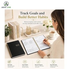2026-2027 Monthly Planner 2 Year Spiral Agenda Calendar Goals Notes 7.5×10