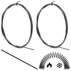 2 Pcs 5 Feet Shape Memory Nitinol Wire 1.0 Mm 40° C (18Ga 104 °F) Pre Trained Wi