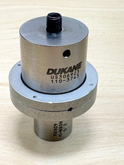 Dukane 110-3743 Titanium Ultrasonic Welding Booster, 40 kHz, 2.0 Gain