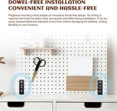 2Pcs Pegboard Desk Clamp, Pegboard Mounting Bracket, Pegboard Desktop Mount C…
