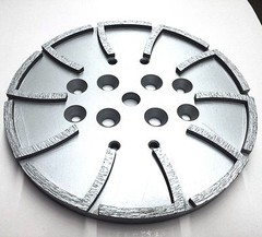 10” Pro Concrete Grinding Head Disc Plate for Edco Floor Grinder-20 Segs PREMIUM